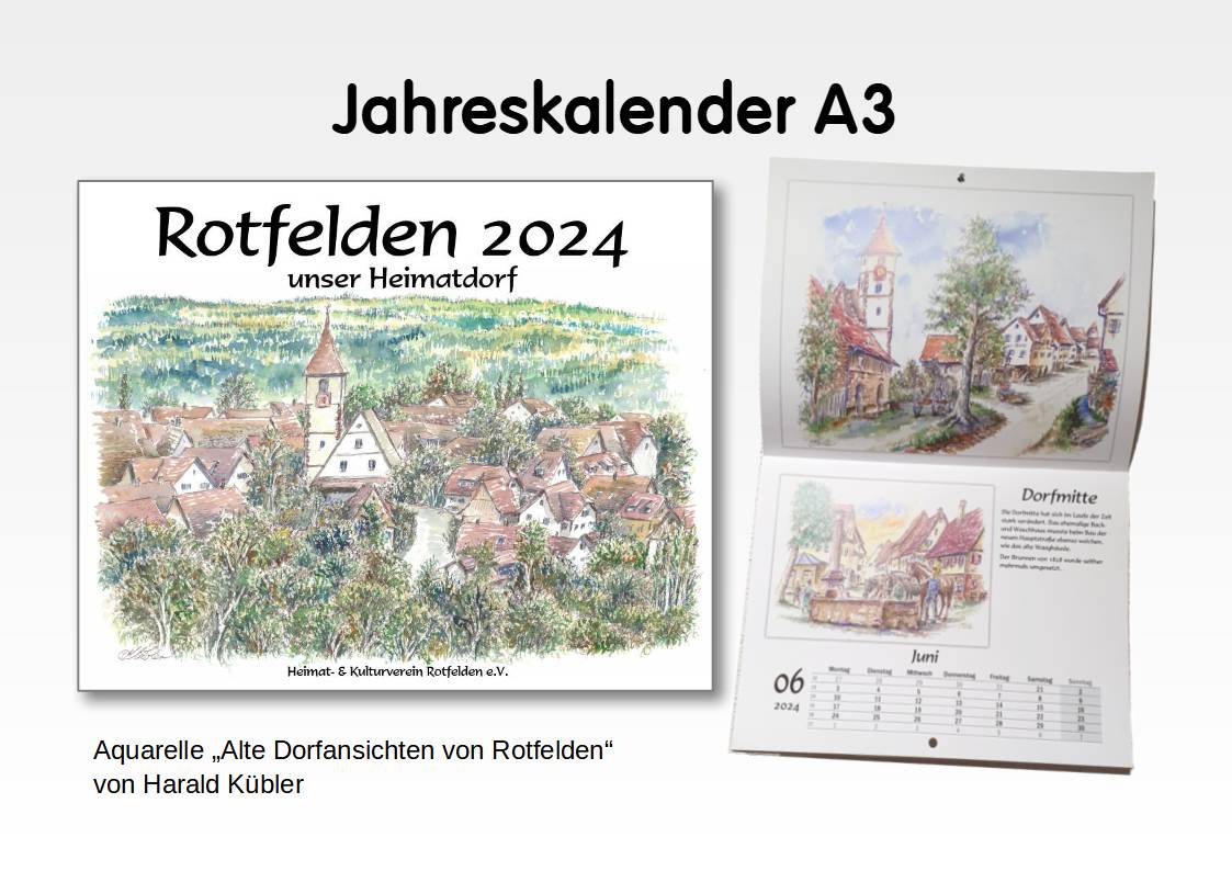Rotfelder Jahreskalender